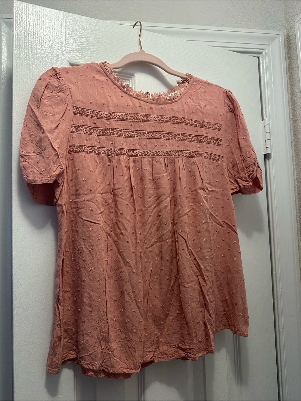 Blu Pepper blush pink top, medium